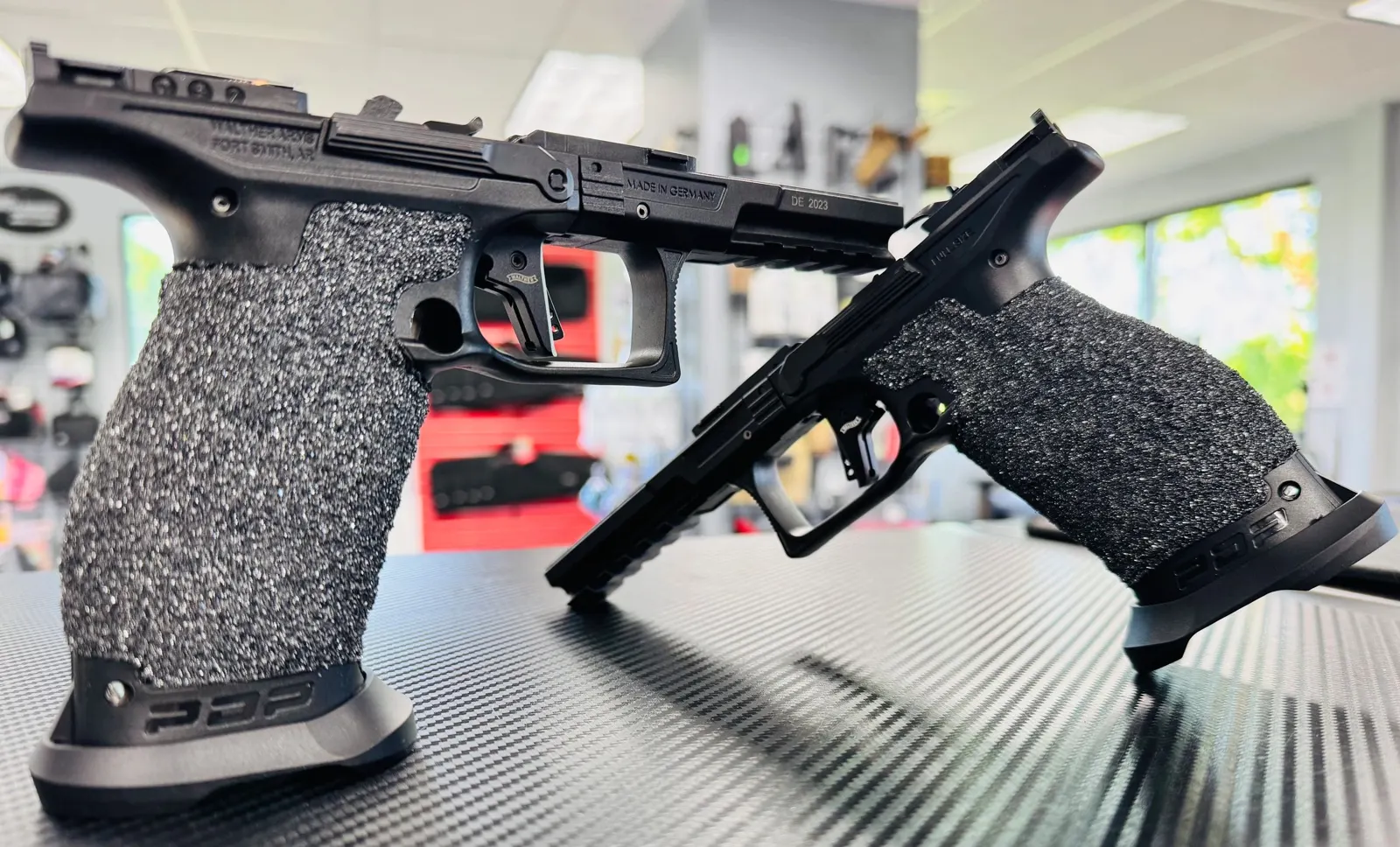 Pistol frames on the On Point workbench